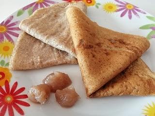 Crepes di grano saraceno con crema di marroni