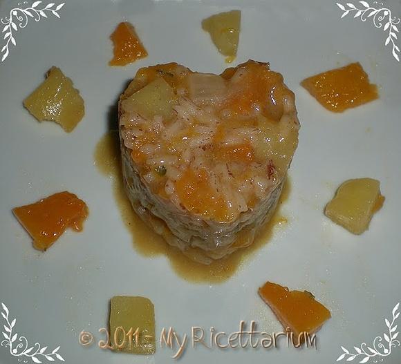 Risotto con zucca e patate