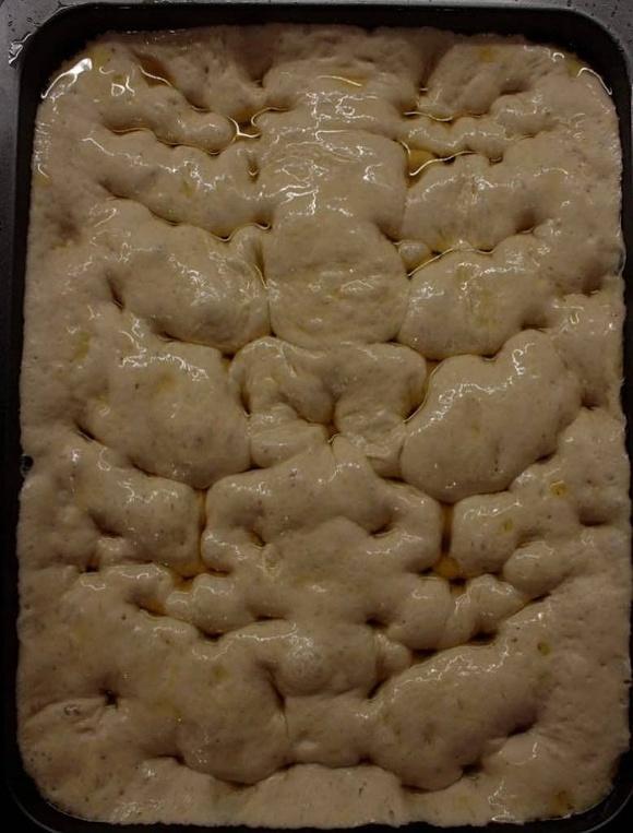 Focaccia alta mille bolle