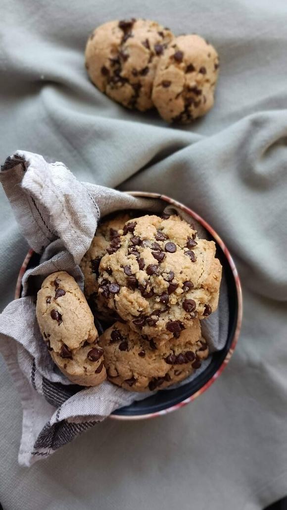 Cookies con gocce di cioccolato