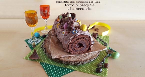 Rotolo pasquale al cioccolato e crema di whisky