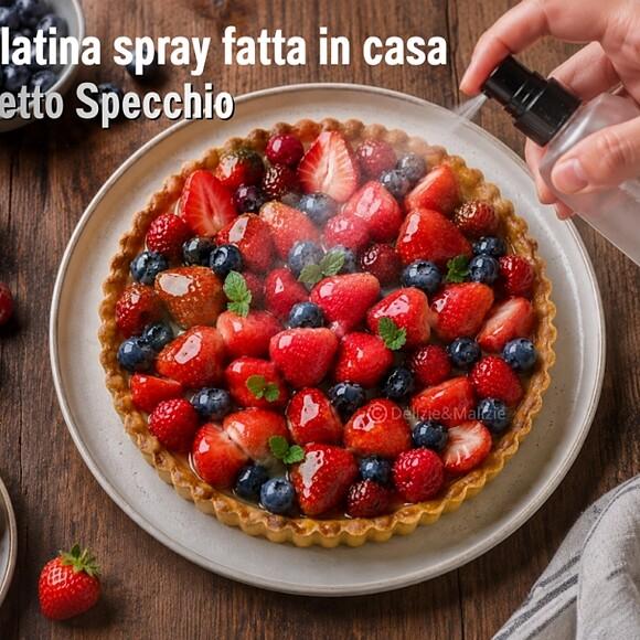 Gelatina spray fatta in casa: effetto specchio