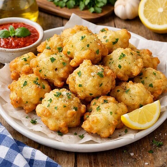 Zeppoline di pasta cresciuta napoletana