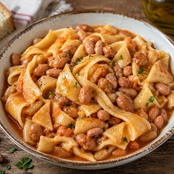 Sagne e fagioli tradizionali