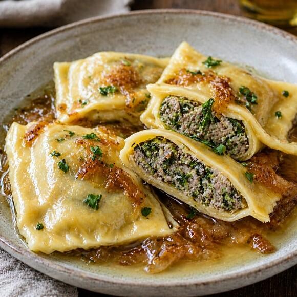 Maultaschen: ravioli tedeschi ripieni rustici