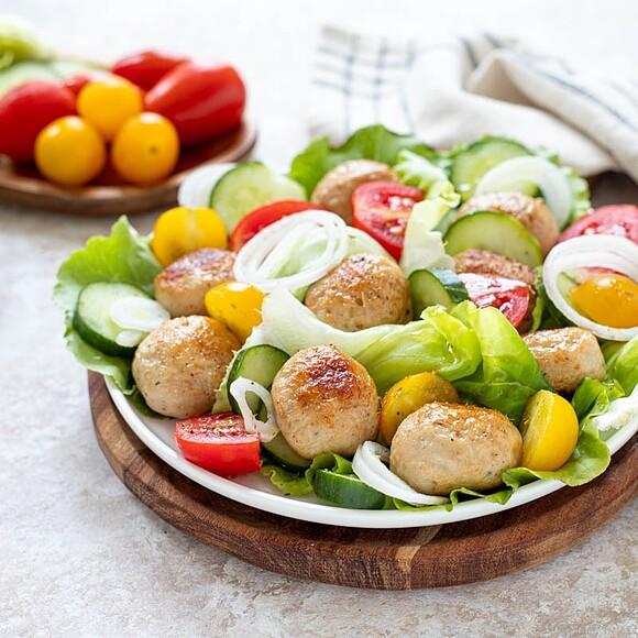 Polpette di carne in insalata