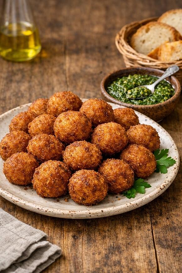 Polpette di bollito con salsa verde
