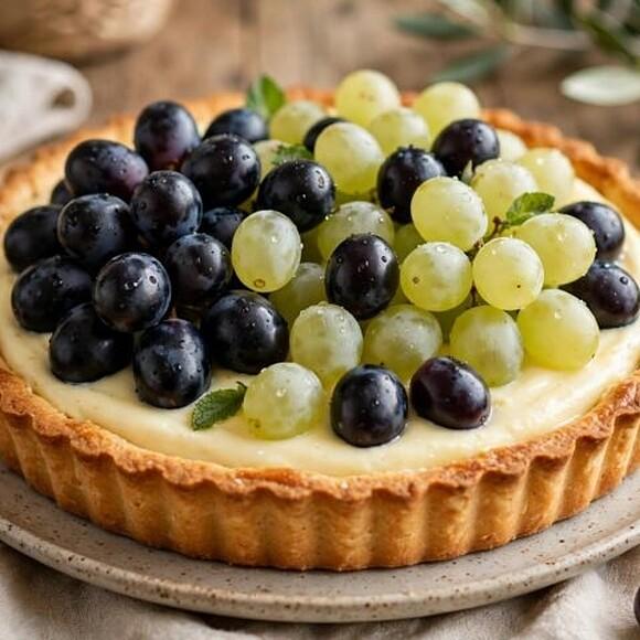 Crostata crema e uva: il dolce semplice e goloso dell’autunno