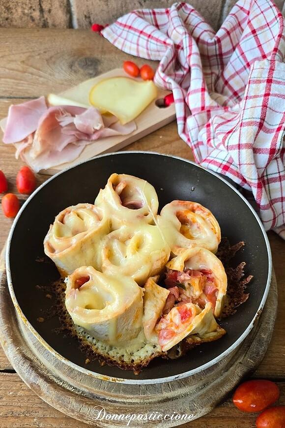 Rotoli di piadina super filanti