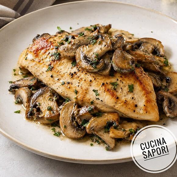 Petto di pollo con funghi