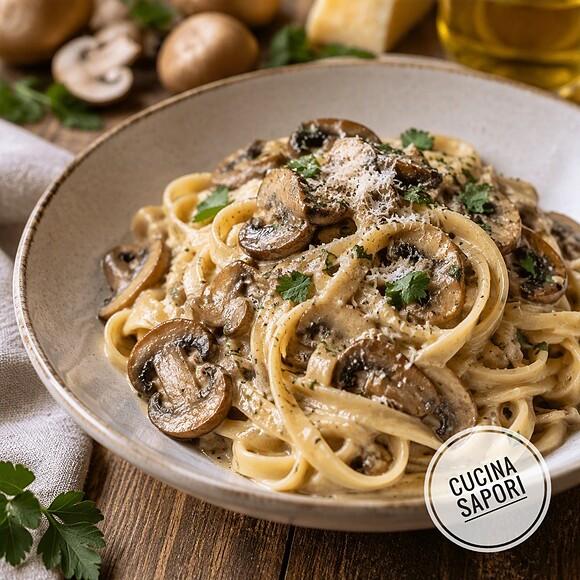 Pasta Cremosa con Funghi
